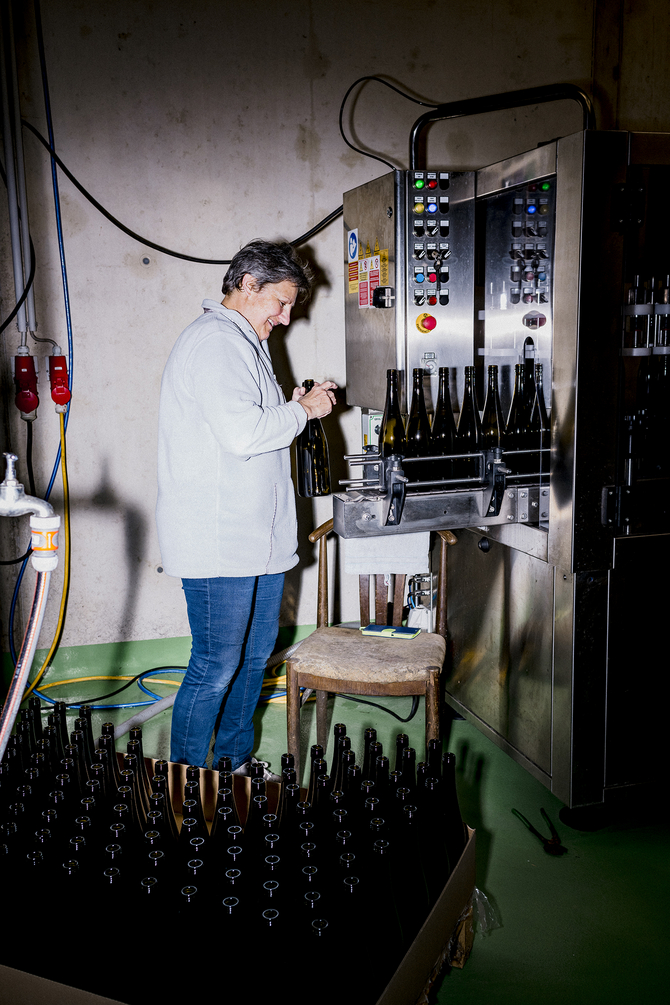 Weingut Josef Fischer in der Wachau beim Abfüllen des Jahrganges 2023 https://www.joseffischer.at/
